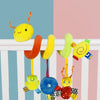 H033B Baby Caterpillar Cot Spiral Toy Cartoon Animal Baby With Rattle Bee Pram Hanging Soothing Toy