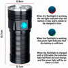 3 Gears, K18MAX 18xT6, Luminous Flux: 5400lm LED Flashlight, Without Battery (Black)
