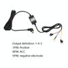 H516 Recording Step-down Line Shrinkage Video Car Charger Line Parking Monitoring Three-Core Power Cord, Model: Without Fuse(Mini Straight)