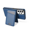 For Samsung Galaxy A53 5G Skin Feel Detachable Card Bag Magsafe Phone Case(Blue)