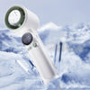 Turbo Handheld Small Fan Outdoor 100-speed Cooling Fan Built-in 4000 mAh Battery(Grey)