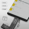 Yesido GS07 Micro USB to USB 2.0 OTG Mini Connector Adapter with Keychain(Black)