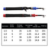 Telescopic Lure Rod Mini Fishing Rod Portable Fishing Tackle, Length: 2.1m(Red Straight Handle)