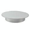 25cm USB Power Rotating Display Stand Video Shooting Props Turntable(White Bottom Frosted)