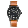 CAGARNY 6856 Fashion Quartz Movement Wrist Watch with Leather Band (Brown)