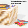 10 PCS Children Educational Animal Three-Dimensional Wooden Puzzle Toy(Pony)