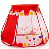 Children Indoor Foldable Hexagonal Tent Game House(Red)