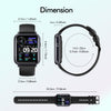 Q19 Pro IP67 Waterproof 1.69 inch Smartwatch(Gold+Burgundy)