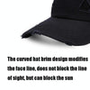 Washed Baseball Cap Casual Retro Shading Distress Torn Cap, Size:One Size(Blue)