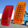MK-142 DC12V-24V 21LEDs Car Tail Light Running Water Flashing Edge Light (Red Light)