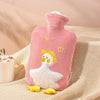 ZS103 Cartoon Plush Water-filled Explosion-proof Hot Water Bags, Spec: Pink Duck(1000ml)