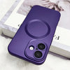For iPhone 15 Plus Metallic Paint CD Texture MagSafe TPU Phone Case(Dark Purple)