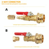 A6861 RV Male 1/4 Drain Fitting Adapter with Storage Bag