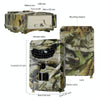 PR-100 1MP IP54 Waterproof IR Night Vision Security Hunting Trail Camera, Sunplus 1628 Program, 120 Degree Wide Angle,100 Degree PIR Sensing Angle