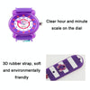 JNEW A335-86224 Children Cartoon 3D Cooking Firl Waterproof Quartz Silicone Watch(Blue)