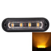 12W 720LM 4-LED Yellow Light 18 Flash Patterns Car Strobe Emergency Warning Light Lamp, DC 12V