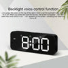 XM905 Multifunctional Voice-activated Alarm Clock LED Electronic Wall Clock (Black)