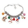 Lobster Buckle Santa Bracelet Christmas Tree Snowman DIY Agate Bracelet