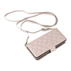 For Samsung Galaxy S25 5G Crossbody Rhombic Zipper Tower Buckle Leather Phone Case with Lanyard(Beige)