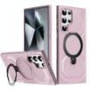 For Samsung Galaxy S23 Ultra 5G Frosted MagSafe Holder Phone Case(Pink)