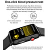 Smart Watch Ring ECG Temperature Heart Rate Blood Pressure Health Bluetooth Talking Watch, Color: Blue Silicone