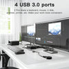 KC-KVM202AS 4K 60HZ USB3.0 HDMI Dual Display KVM Switcher Support EDID Analog Lock Screen
