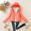 Warm Winter Parka Jacket Ladies Women Slim Short Coat, Size:XL(Blue)