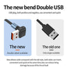 66W 3 in 1 USB Elbow to 8 Pin + Micro USB + USB-C / Type-C Fast Charging Spring Cable(Black)