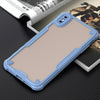 For iPhone XS Max Armor Glaze PC Hybrid TPU Phone Case(Blue)
