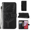 For Samsung Galaxy A24 4G Embossed Butterfly Leather Phone Case(Black)