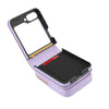 For Samsung Galaxy Z Flip6 AwQuer Crossbody Zipper Wallet Bag Litchi Leather Phone Case(Light Purple)