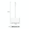 NK-1032 5 In 1 8 Pin to HDMI Multi-function Mobile Phone Converter Adapter (White)