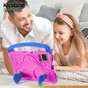 For Samsung Galaxy Tab S7 Boxing Series Kickstand EVA Shockproof Tablet Case with Shoulder Strap(Rose Red Blue)