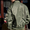 Spring Autumn Thin Man Jacket Loose Nylon Baseball Clothing, Size: M(Green)