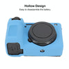 For Sony ILCE-6700 / A6700 Litchi Texture Soft Silicone Protective Case(Blue)