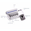 Automatic Toothpaste Dispenser Dental UV Ultraviolet Toothbrush Sterilizer Storage Holder (EU Plug)