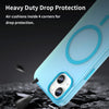 For iPhone 13 MagSafe Frosted Translucent TPU + PC Full Coverage Phone Case(Blue)