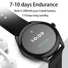 MT55 1.43 inch AMOLED HD Screen Ultra-thin Smart Call Health Watch, Leather Strap(Black Brown)