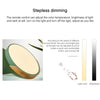 Wood Macaron LED Round Ceiling Lamp, Stepless Dimming, Size:30cm(Green)
