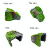 Box Turtle Hide Cave Basking Spot - Resin Moss Ornament