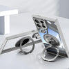 For Samsung Galaxy S25 Ultra 5G 360 Holder MagSafe Acrylic Hybrid TPU Phone Case(Grey)