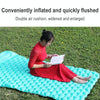 Outdoor Camping Foot-step Automatic Inflatable Cushion Portable TPU Inflatable Double Bed, Size: 195 x 119 x 16cm(Dark Blue)