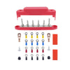 M6 RV Yacht High Current 6-column 250A Base Busbar, Color: Red with Accessories