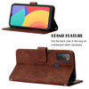 For Alcatel 1S / 3L 2021 Crossbody 3D Embossed Flip Leather Phone Case(Brown)