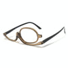 Makeup Presbyopic Glasses Monolithic Reading Glass Magnifying Glass, Degree: +100(Tea Color)
