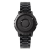 EUTOUR E030 Magnetic Ball Men Bezel-Free Design Watch(Black Steel Strip)