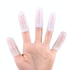 1pair Breathable Perforated Toe Protectors Anti Wear Sleeves, Size: M(White)