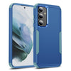 For Samsung Galaxy S25 5G TPU + PC Shockproof Protective Phone Case(Royal Blue + Grey Green)