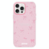 For iPhone 11 Pro Max Skin Feeling Jelly TPU Hybrid PC Phone Case(Love Bow Pink)