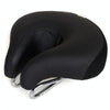 Noseless Bicycle Saddle Mountain Bike Thickened  Soft Cushion(Black)